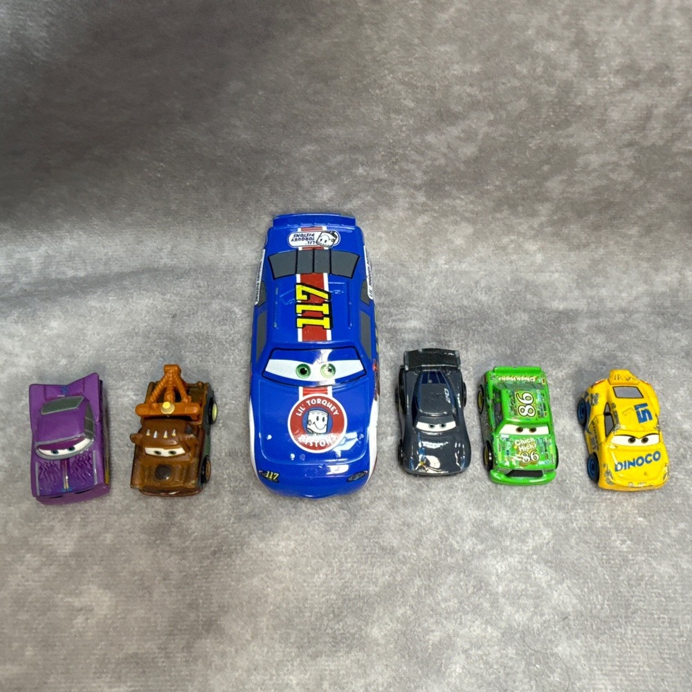 Disney Pixar Cars Mini Racers Lot Mater Ramone Cruz XRSJackson Hicks Lil Torquey - Picture 2 of 12